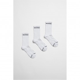 Чорапи Girlfriend Collective Women's Quarter Socks - Wht/Blk Logo чорапи,чорапи,на,разпродажба,всички,чорапи,аксесоари,на,разпродажба,дамски,чорапи,girlfriend,collective,women's,quarter,socks,wht,blk,logo