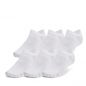 Чорапи Under Armour Essential 6-Pack No-Show Socks Unisex - White чорапи,чорапи,за,училище,дамски,къси,панталони,дамски,чорапи,лека,атлетика,under,armour,essential,6,pack,no,show,socks,unisex,white