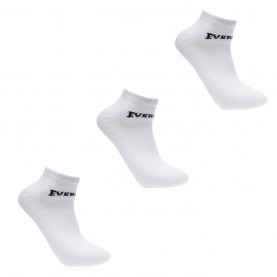 Мъжки чорапи Everlast 3 Pack Trainer Socks Mens - White мъжки,чорапи,чорапи,за,маратонки,всички,чорапи,чорапи,за,училище,мъжки,чорапи,лека,атлетика,everlast,3,pack,trainer,socks,mens,white