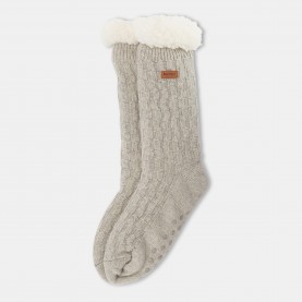 Чорапи Barbour Cable Knit Lounge Socks - Light Grey Marl чорапи,чорапи,на,разпродажба,всички,чорапи,аксесоари,на,разпродажба,barbour,cable,knit,lounge,socks,light,grey,marl