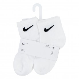 Детски чорапи Nike 6 Pack Ankle Socks Childrens - White детски,чорапи,детски,чорапи,всички,чорапи,чорапи,за,училище,детски,чорапи,лека,атлетика,nike,6,pack,ankle,socks,childrens,white