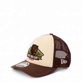 Шапка New Era M-Crown 9FORTY Graphic Trucker Cap - Brown / Cream шапка,плажни,шапки,new,era,m,crown,9forty,graphic,trucker,cap,brown,cream