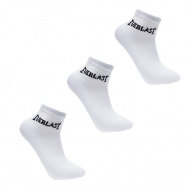 Юношески чорапи Everlast Quarter Socks 3 Pack Junior - White юношески,чорапи,детски,чорапи,всички,чорапи,мъжки,чорапи,детски,чорапи,everlast,quarter,socks,3,pack,junior,white