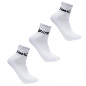 Дамски чорапи Everlast Quarter Sock 3 Pack Ladies - White дамски,чорапи,чорапи,за,училище,мъжки,чорапи,дамски,къси,панталони,дамски,чорапи,everlast,quarter,sock,3,pack,ladies,white
