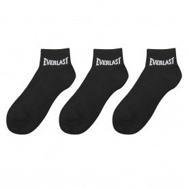 Дамски чорапи Everlast Quarter Sock 3 Pack Ladies - Black дамски,чорапи,чорапи,за,всеки,ден,всички,чорапи,дамски,чорапи,everlast,quarter,sock,3,pack,ladies,black
