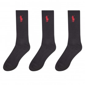 мъжки,чорапи,ralph,lauren,polo,ralph,lauren,3,pack,big,polo,pony,crew,sock,polo,black