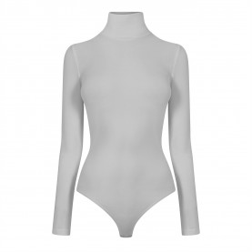 WOLFORD Roll Neck Strong Bodysuit - Ecrue wolford,roll,neck,strong,bodysuit,ecrue