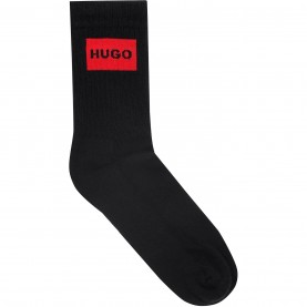 чорапи,зимни,аксесоари,мъжки,чорапи,hugo,2,pack,label,crew,socks,black,001