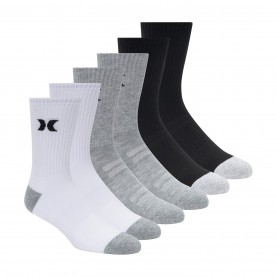 Чорапи Hurley 6Pk Crew Sock Sn62 - White/Multi чорапи,чорапи,всички,чорапи,чорапи,за,всеки,ден,всички,чорапи,мъжки,чорапи,hurley,6pk,crew,sock,sn62,white,multi