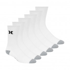 Чорапи Hurley 6Pk Crew Sock Sn62 - White/Black чорапи,чорапи,всички,чорапи,чорапи,за,всеки,ден,всички,чорапи,мъжки,чорапи,hurley,6pk,crew,sock,sn62,white,black