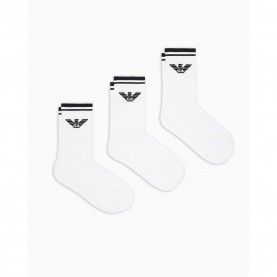 Чорапи Emporio Armani Men's Crew Socks - Wht/Wht/Wht чорапи,чорапи,на,разпродажба,всички,чорапи,аксесоари,на,разпродажба,мъжки,чорапи,emporio,armani,men's,crew,socks,wht,wht,wht