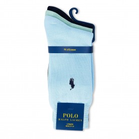 Чорапи Polo Ralph Lauren Mens 3 Pack Crew Socks - Blue/Blue/Navy чорапи,чорапи,на,разпродажба,всички,чорапи,аксесоари,на,разпродажба,мъжки,чорапи,polo,ralph,lauren,men,s,3,pack,crew,socks,blue,blue,navy