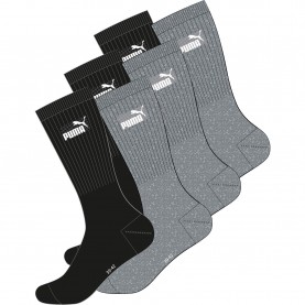 Чорапи Puma Crew Socks - Black/Grey чорапи,мъжки,чорапи,дамски,чорапи,puma,crew,socks,black,grey