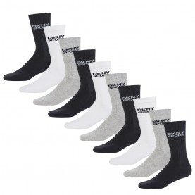 чорапи,dkny,mens,10,pack,sports,socks,radde,black,white,gry