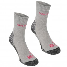Дамски чорапи Salomon Lightweight Crew 2 Pack Walking Socks Womens - Grey/Fuchsia дамски,чорапи,чорапи,за,туризъм,всички,чорапи,работни,чорапи,всички,чорапи,чорапи,на,разпродажба,всички,чорапи,мъжки,туристически,чорапи,аксесоари,на,разпр