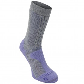 Дамски чорапи Karrimor Merino Fibre Midweight Walking Socks Womens - Grey/Lilac дамски,чорапи,чорапи,за,туризъм,всички,чорапи,мъжки,туристически,чорапи,дамски,чорапи,karrimor,merino,fibre,midweight,walking,socks,womens,grey,lilac