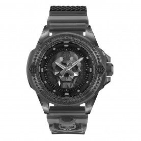 часовник,часовници,philipp,plein,mens,philipp,plein,the,and,kull,synthetic,watch,grey,and,black