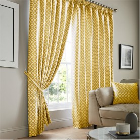 alan,symonds,cotswold,pencil,pleat,taped,top,lined,curtains,p,ochre