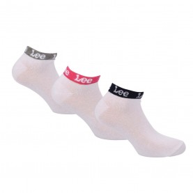Чорапи Lee 3 Pack of Trainer Liner Socks - White чорапи,дамски,чорапи,lee,3,pack,of,trainer,liner,socks,white