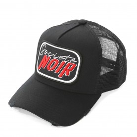 Шапка Societe Noir Men's Script Mesh Trucker Cap - Red/Black шапка,плажни,шапки,мъжки,шапки,и,ръкавици,societe,noir,men's,script,mesh,trucker,cap,red,black