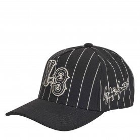 Бейзболна шапка Y3 Mens Pinstripe Baseball Cap - Black бейзболна,шапка,всички,шапки,мъжки,шапки,и,ръкавици,y3,men,s,pinstripe,baseball,cap,black