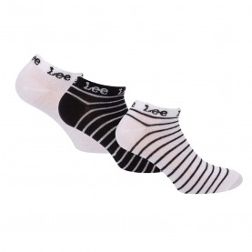 Чорапи Lee 3 Pack of Trainer Liner Socks - White чорапи,дамски,чорапи,lee,3,pack,of,trainer,liner,socks,white