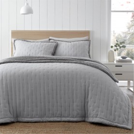 спално,бельо,и,комплекти,catherine,lansfield,nori,soft,sherpa,bedspread,silver