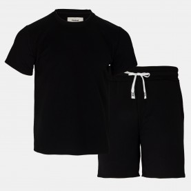 Мъжки комплект Firetrap Short Tee Set Mens - Black мъжки,комплект,мъжки,тениски,мъжки,потници,мъжки,блузи,с,яка,firetrap,short,tee,set,mens,black