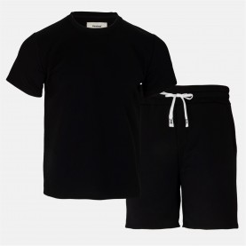 мъжки,комплект,firetrap,short,tee,set,mens,black