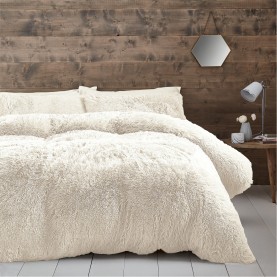 спално,бельо,и,комплекти,catherine,lansfield,deep,pile,faux,fur,duvet,cover,set,cream