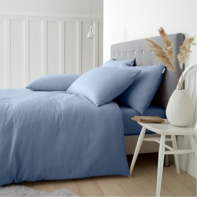 спално,бельо,и,комплекти,catherine,lansfield,cotton,duvet,cover,set,lansfield,blue