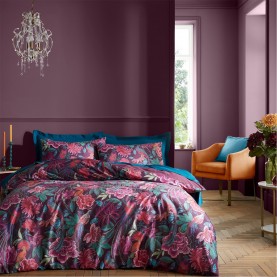 спално,бельо,и,комплекти,catherine,lansfield,by,cl,kate,floral,duvet,cover,set,plum