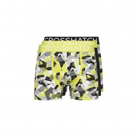 Боксерки Crosshatch Mens Crystaline 3 Pack Boxer Briefs - Lime боксерки,мъжко,бельо,crosshatch,men,s,crystaline,3,pack,boxer,briefs,lime