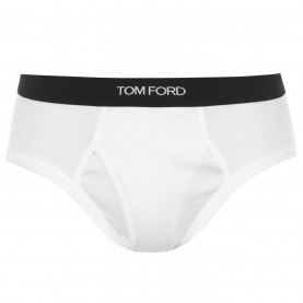 слипове,мъжко,бельо,tom,ford,men's,logo,cotton,briefs,white,100