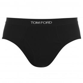 Слипове TOM FORD Men's Logo Cotton Briefs - Black 002 слипове,бельо,за,училище,аксесоари,на,разпродажба,мъжко,бельо,tom,ford,men's,logo,cotton,briefs,black,002