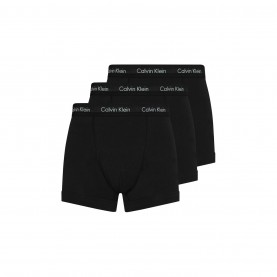 боксерки,мъжко,бельо,calvin,klein,pack,cotton,stretch,trunks,black,black