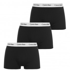 боксерки,мъжко,бельо,calvin,klein,pack,low,rise,trunks,black