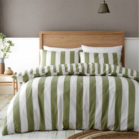спално,бельо,и,комплекти,catherine,lansfield,stripe,reversible,duvet,cover,set,green
