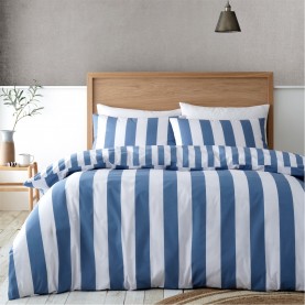 спално,бельо,и,комплекти,catherine,lansfield,stripe,reversible,duvet,cover,set,blue