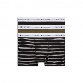боксерки,мъжко,лятно,бельо,мъжко,бельо,tommy,hilfiger,3,pack,logo,waistband,trunks,black,green,stripe
