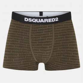 Боксерки DSQUARED2 Men's Breathable Boxers - Miltary Green боксерки,аксесоари,на,разпродажба,мъжко,бельо,dsquared2,men's,breathable,boxers,miltary,green