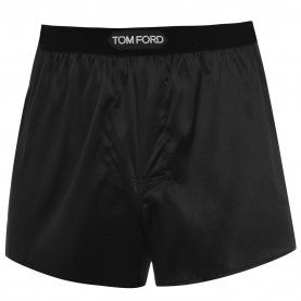Боксерки TOM FORD Men's Logo Silk Boxers - Black 002 боксерки,бельо,за,училище,аксесоари,на,разпродажба,мъжко,бельо,tom,ford,men's,logo,silk,boxers,black,002