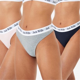 дамско,бельо,jack,wills,deptford,multipack,thong,3,pack,pink,navy,grey