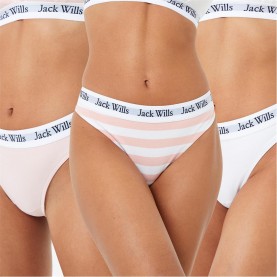 дамско,бельо,jack,wills,deptford,multipack,thong,3,pack,pink,pink,white