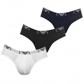 Слипове Emporio Armani 3 Pack Briefs - Blk/Nvy/Wh56110 слипове,бельо,за,училище,мъжко,бельо,emporio,armani,3,pack,briefs,blk,nvy,wh56110