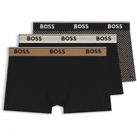 Боксерки Boss Mens BOSS Bodywear 3-Pack Boxer Shorts with Logo Detail - Black/Gold боксерки,мъжко,бельо,boss,mens,boss,bodywear,3,pack,boxer,shorts,with,logo,detail,black,gold