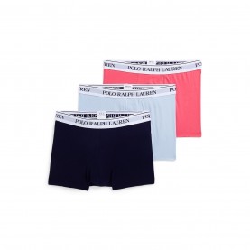 боксерки,мъжко,бельо,polo,ralph,lauren,men's,3,pack,cotton,trunks,red,blu,nvy