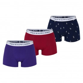 боксерки,мъжко,бельо,polo,ralph,lauren,men's,3,pack,cotton,trunks,purple,red,aop