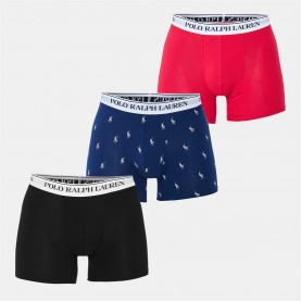 Боксерки Polo Ralph Lauren Men's 3-Pack Boxer Trunks - Nvy AOP/Red/Blk боксерки,аксесоари,на,разпродажба,мъжко,бельо,polo,ralph,lauren,men's,3,pack,boxer,trunks,nvy,aop,red,blk