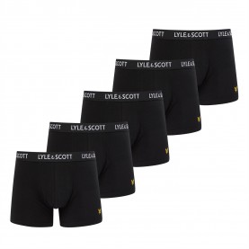 боксерки,мъжко,бельо,lyle,and,scott,5,pack,miller,trunks,black